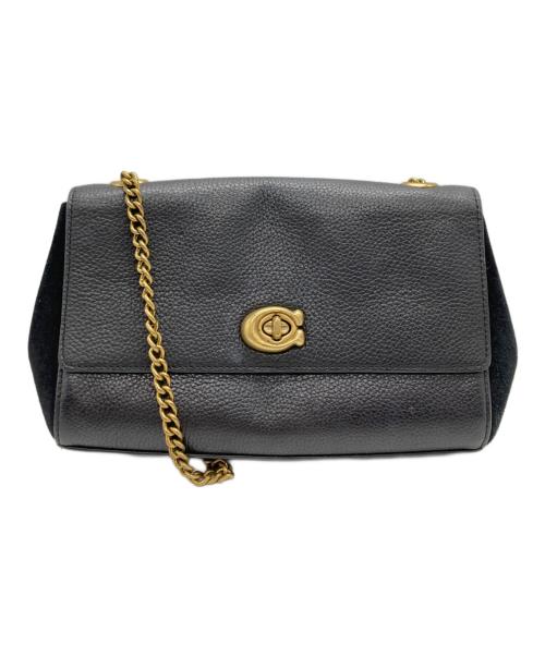 COACH（コーチ）COACH (コーチ) チェーンクロスショルダーバッグ ブラックの古着・服飾アイテム
