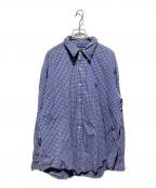 RALPH LAURENラルフローレン）の古着「チェックシャツ」｜ブルー×ホワイト