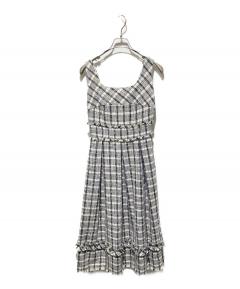 中古・古着通販】ANDMARY (アンドマリー) Baby slit mini dress グレー