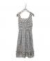 Her lip to（ハーリップトゥ）の古着「weed Midi Dress/ノースリーブワンピース」｜ブラック×ホワイト