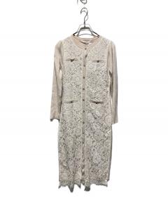 中古・古着通販】ANDMARY (アンドマリー) Baby slit mini dress グレー