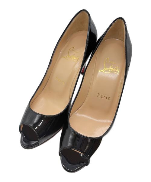 Christian Louboutin（クリスチャン・ルブタン）Christian Louboutin (クリスチャン・ルブタン) パテントヒールパンプス ブラック サイズ:35の古着・服飾アイテム