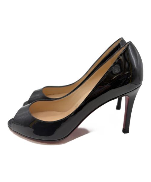 Christian Louboutin（クリスチャン・ルブタン）Christian Louboutin (クリスチャン・ルブタン) パテントヒールパンプス ブラック サイズ:35の古着・服飾アイテム