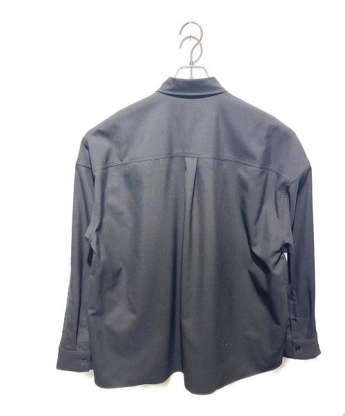 MARNI（マルニ）MARNI (マルニ) ポリエステルウールトロピカルバイカラーシャツ グレー×ブラック サイズ:44の古着・服飾アイテム