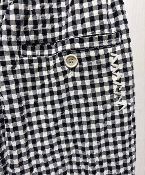 MARNI（マルニ）MARNI (マルニ) ギンガムチェックワイドパンツ ホワイト×ブラック サイズ:44の古着・服飾アイテム