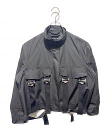 ZARA（ザラ）の古着「NEW COLLECTION BUCKLED BOMBER」｜ブラック
