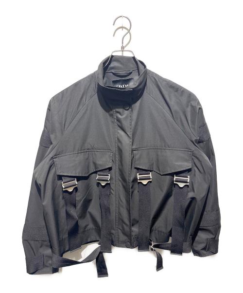 ZARA（ザラ）ZARA (ザラ) NEW COLLECTION BUCKLED BOMBER ブラック サイズ:Ｍの古着・服飾アイテム