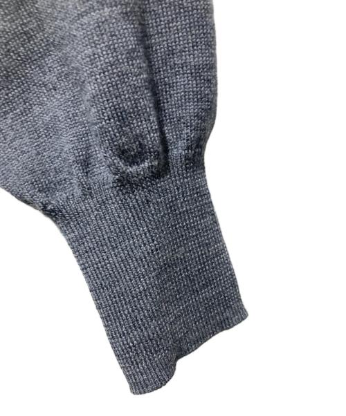 MACPHEE（マカフィー）MACPHEE (マカフィー) プレーンウール クルーネックカーディガン グレー サイズ:Ｍの古着・服飾アイテム