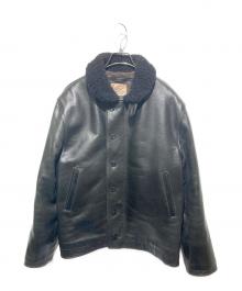 Y2 LEATHER（ワイツーレザー）の古着「GOAT SKIN Type N-1」｜ブラック