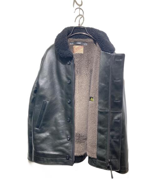 Y2 LEATHER（ワイツーレザー）Y2 LEATHER (ワイツーレザー) GOAT SKIN Type N-1 ブラック サイズ:44の古着・服飾アイテム