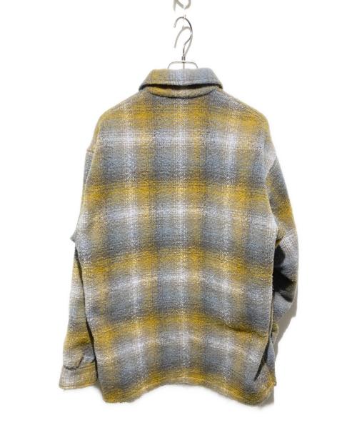 PENDLETON（ペンドルトン）PENDLETON (ペンドルトン) BEAMS (ビームス) 別注CPO JACKET グレー×イエロー サイズ:Ｌの古着・服飾アイテム
