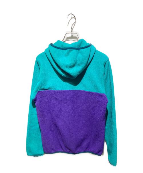Patagonia（パタゴニア）Patagonia (パタゴニア) Synchilla Snap-T Hoody グリーン×パープル サイズ:ＸＳの古着・服飾アイテム