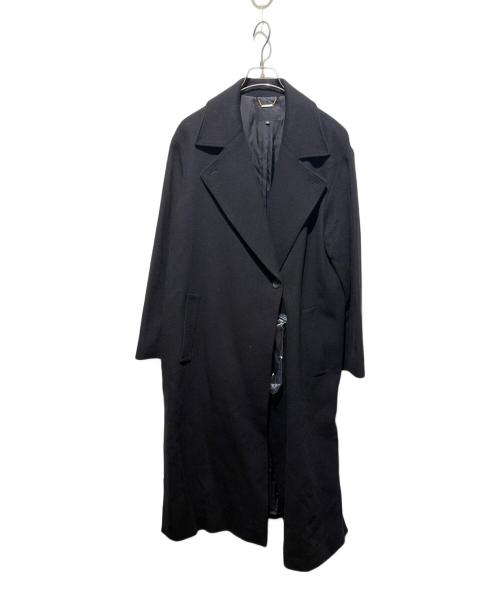 icB（アイシービー）icB (アイシービー) カシミヤコート ブラック サイズ:40の古着・服飾アイテム