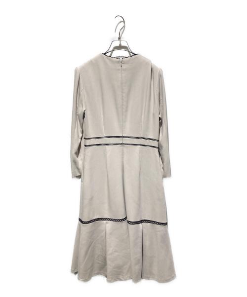 CELFORD（セルフォード）CELFORD (セルフォード) レース切替ワンピース ベージュ サイズ:38の古着・服飾アイテム