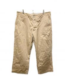 BUZZ RICKSON'S（バズリクソンズ）の古着「/ EARLY MILITARY CHINOS 1945 MODEL/ミリタリーチノパン」｜ベージュ