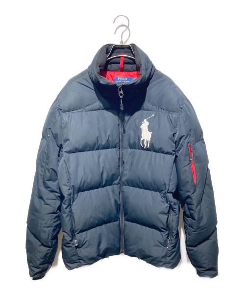 POLO RALPH LAUREN（ポロ・ラルフローレン）POLO RALPH LAUREN (ポロ・ラルフローレン) ビックポニー刺繍ダウンジャケット ネイビー サイズ:Ｌの古着・服飾アイテム