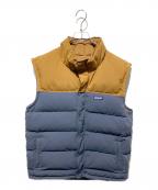 Patagoniaパタゴニア）の古着「Bivy Down Vest」｜ブラウン×グレー