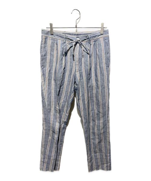 GERMANO（ジェルマーノ）GERMANO (ジェルマーノ) ストライプパンツ グレー サイズ:44の古着・服飾アイテム