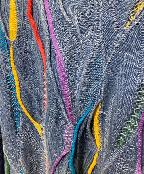 Coogi（クージー）Coogi (クージー) ３Dニット ブルー サイズ:Ｌの古着・服飾アイテム