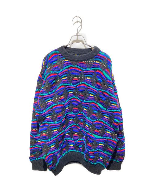 Coogi（クージー）Coogi (クージー) ３Dニット マルチカラー サイズ:Ｍの古着・服飾アイテム