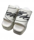 THEREDTHREADザレッドスレッド）の古着「script chunky slides white」｜ホワイト