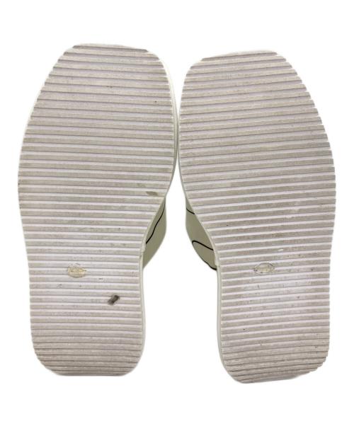 THEREDTHREAD（ザレッドスレッド）THEREDTHREAD (ザレッドスレッド) script chunky slides white ホワイト サイズ:40の古着・服飾アイテム
