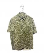 stussyステューシー）の古着「総柄半袖シャツ」｜グリーン×ベージュ
