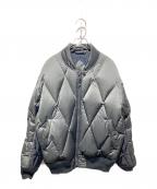 BALバル）の古着「DIAMOND QUILTED DOWN BOMBER JACKET」｜グレー