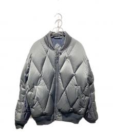 BAL（バル）の古着「DIAMOND QUILTED DOWN BOMBER JACKET」｜グレー