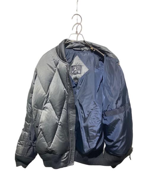 BAL（バル）BAL (バル) DIAMOND QUILTED DOWN BOMBER JACKET グレー サイズ:Mの古着・服飾アイテム