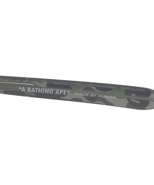 A BATHING APE（アベイシングエイプ）A BATHING APE (アベイシングエイプ) SUNGLASSES #18/サングラス カーキ サイズ:52□21の古着・服飾アイテム