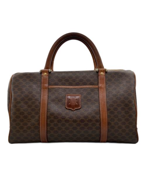 CELINE（セリーヌ）CELINE (セリーヌ) マカダム柄ミニボストンバッグ ブラウンの古着・服飾アイテム