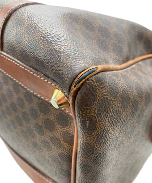 CELINE（セリーヌ）CELINE (セリーヌ) マカダム柄ミニボストンバッグ ブラウンの古着・服飾アイテム