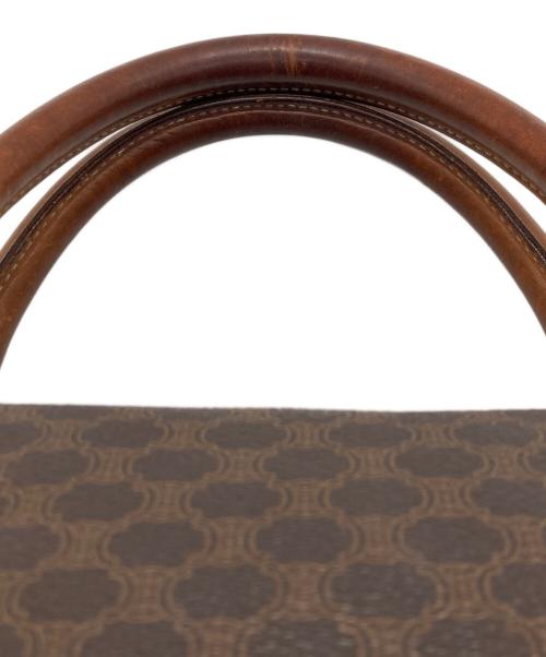 CELINE（セリーヌ）CELINE (セリーヌ) マカダム柄ミニボストンバッグ ブラウンの古着・服飾アイテム