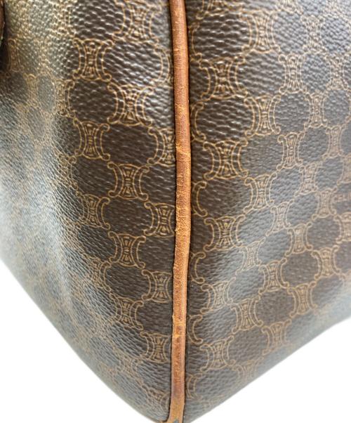 CELINE（セリーヌ）CELINE (セリーヌ) マカダム柄ミニボストンバッグ ブラウンの古着・服飾アイテム