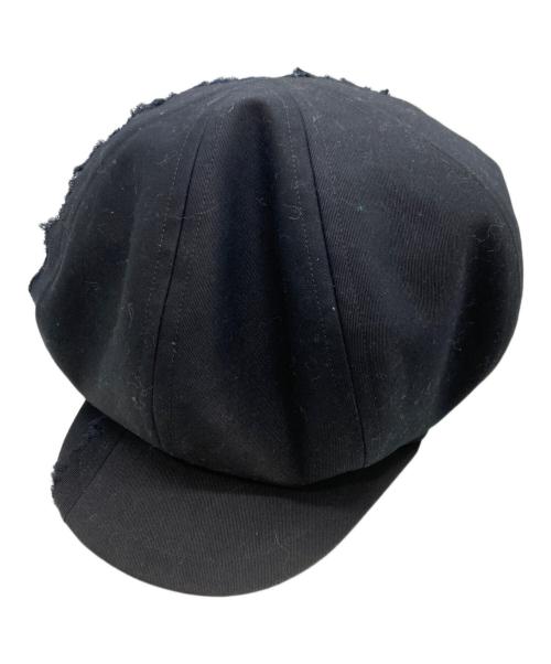 GROUND Y（グラウンドワイ）GROUND Y (グラウンドワイ) DAMAGED COTTON CASQUETTE ブラックの古着・服飾アイテム