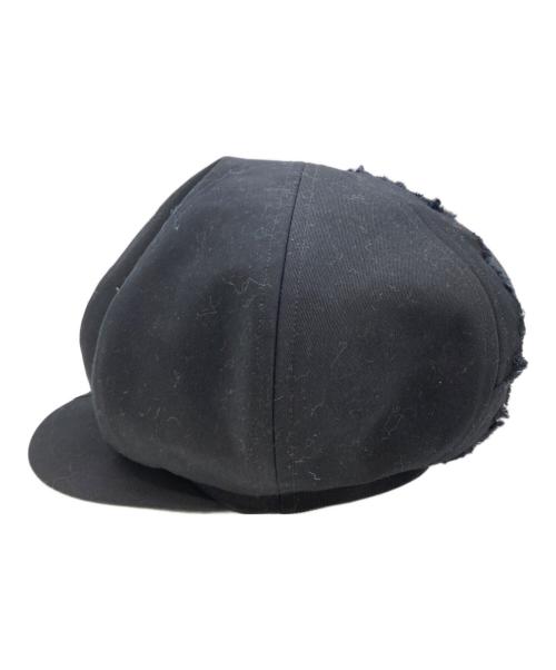 GROUND Y（グラウンドワイ）GROUND Y (グラウンドワイ) DAMAGED COTTON CASQUETTE ブラックの古着・服飾アイテム