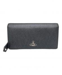 Vivienne Westwood（ヴィヴィアンウエストウッド）の古着「オーブロゴ長財布」｜グレー