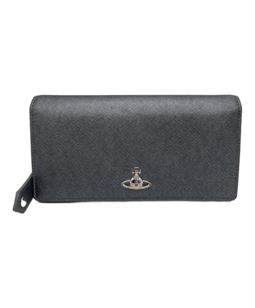 Vivienne Westwood（ヴィヴィアンウエストウッド）Vivienne Westwood (ヴィヴィアンウエストウッド) オーブロゴ長財布 グレーの古着・服飾アイテム