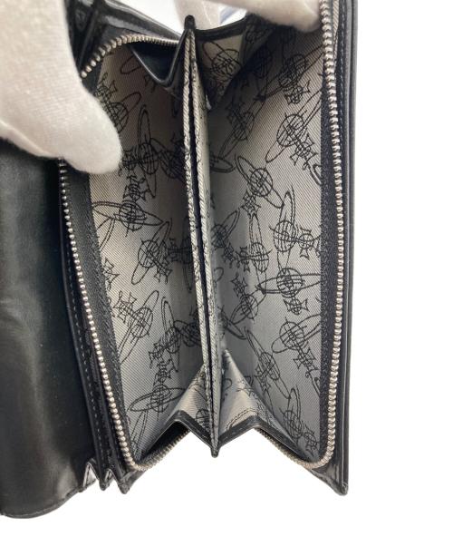 Vivienne Westwood（ヴィヴィアンウエストウッド）Vivienne Westwood (ヴィヴィアンウエストウッド) オーブロゴ長財布 グレーの古着・服飾アイテム