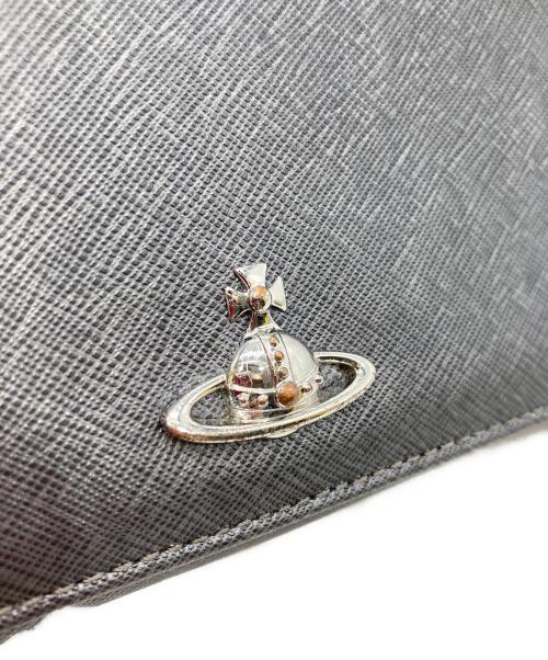 Vivienne Westwood（ヴィヴィアンウエストウッド）Vivienne Westwood (ヴィヴィアンウエストウッド) オーブロゴ長財布 グレーの古着・服飾アイテム