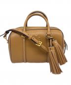 TORY BURCHトリーバーチ）の古着「THEA MINI WEB SATCHEL 3WAYミニボストンバッグ」｜ブラウン