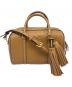 TORY BURCH（トリーバーチ）の古着「THEA MINI WEB SATCHEL 3WAYミニボストンバッグ」｜ブラウン