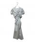 AMERI (アメリ) BUMPY GATHER FLARE DRESS ブルー サイズ:Ｍ：14000円