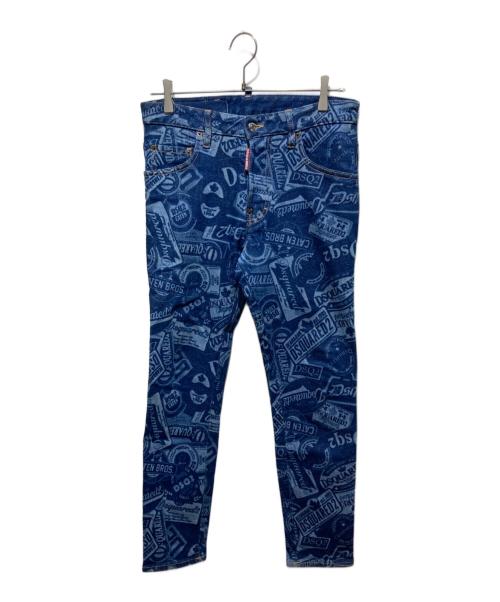 DSQUARED2（ディースクエアード）DSQUARED2 (ディースクエアード) 19AWSkater Jean インディゴ サイズ:46の古着・服飾アイテム