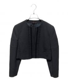 COMME des GARCONS（コムデギャルソン）の古着「デザインクロップドジャケット」｜ブラック