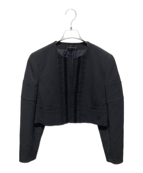 COMME des GARCONS（コムデギャルソン）COMME des GARCONS (コムデギャルソン) デザインクロップドジャケット ブラック サイズ:Mの古着・服飾アイテム