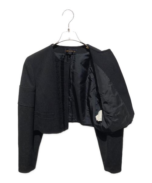 COMME des GARCONS（コムデギャルソン）COMME des GARCONS (コムデギャルソン) デザインクロップドジャケット ブラック サイズ:Mの古着・服飾アイテム