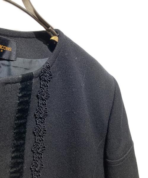 COMME des GARCONS（コムデギャルソン）COMME des GARCONS (コムデギャルソン) デザインクロップドジャケット ブラック サイズ:Mの古着・服飾アイテム