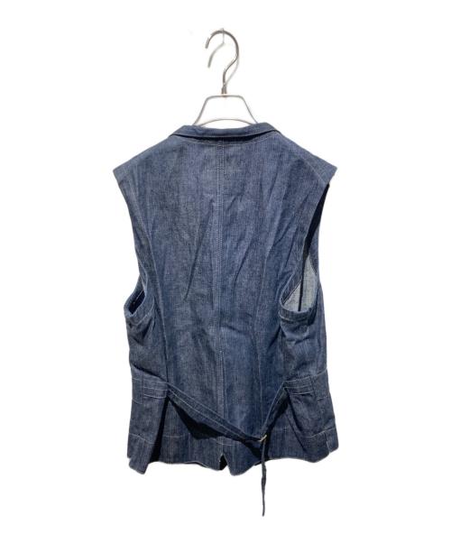NIGEL CABOURN（ナイジェルケーボン）NIGEL CABOURN (ナイジェルケーボン) NOTCH LAPEL VEST インディゴ サイズ:50の古着・服飾アイテム